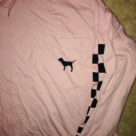 VS Pink check hooded long sleeve - Picture 4 of 4